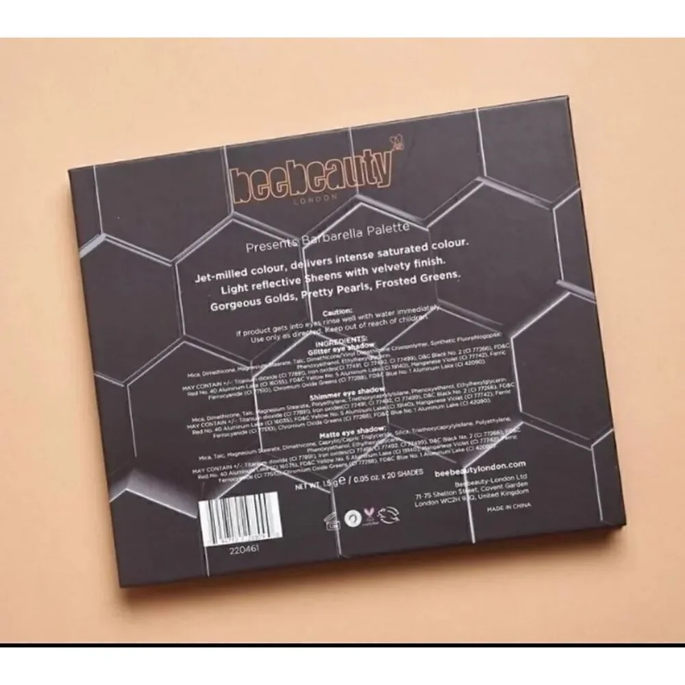 BNIB~BeeBee Beauty London Barbarella Eyeshadow Palette